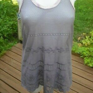 Free people violet lace tank top dress beautifu xs